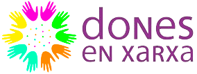 Official Dones en Xarxa logo.