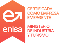 ENISA seal: certified as an emerging company, Spanish Ministry of Industry and Tourism.